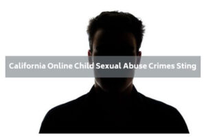 California Online Child Sexual Abuse Crimes Sting